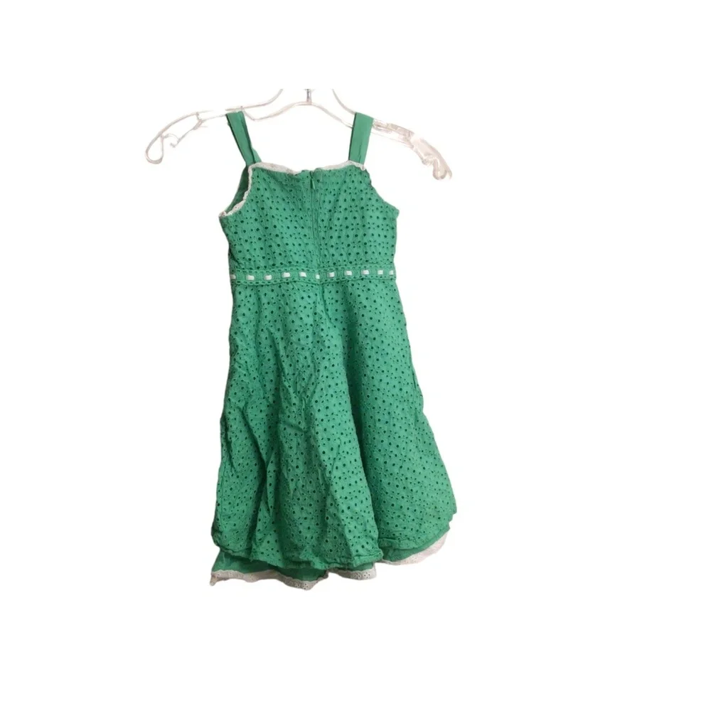 The Children’s Place Green Eyelet Dress 5